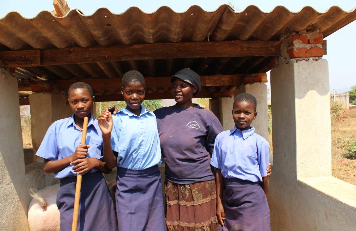 Girls who have been helped to return to school