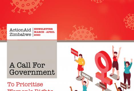 Cover picture for ActionAid Zimbabwe Newsletter March-April 2020