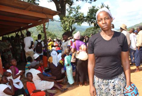 Majiva Mangweva narrating the devastating effects of Cyclone Idai