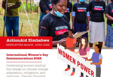 ActionAid Zimbabwe Newsletter March-April 2022 Cover Picture