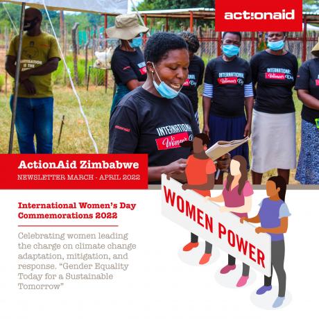 ActionAid Zimbabwe Newsletter March-April 2022 Cover Picture